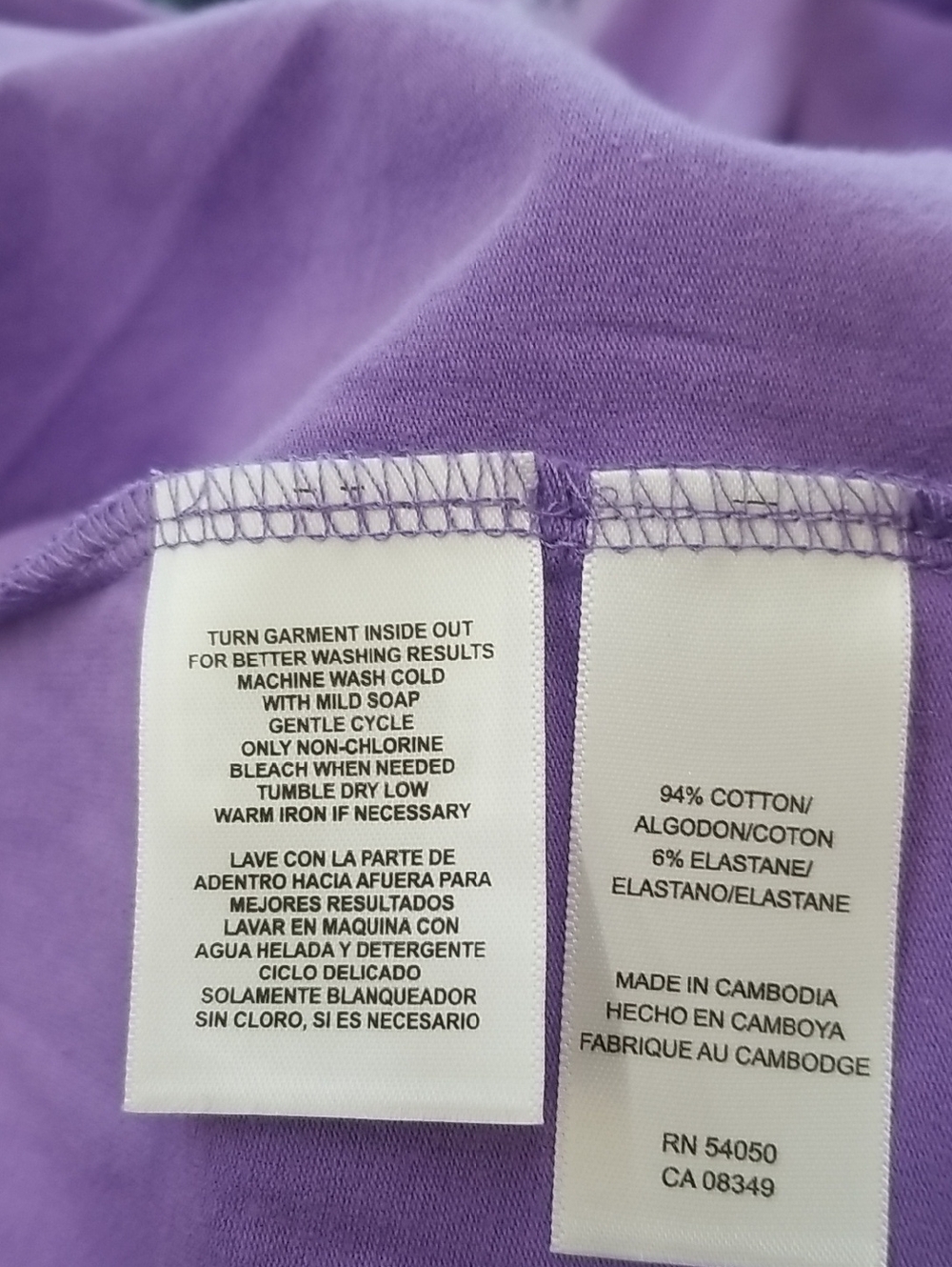 NWT Jones New York Lavender Square-Neck Tank Top Size 3X - Picture 6 of 6